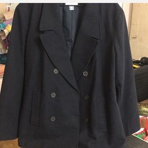 Navy pea coat